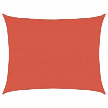 Vidaxl Senčno jadro 160 g/m² terakota 6x7 m HDPE