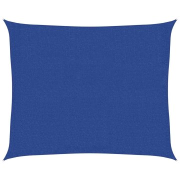 Vidaxl Senčno jadro 160 g/m² modro 2,5x3 m HDPE