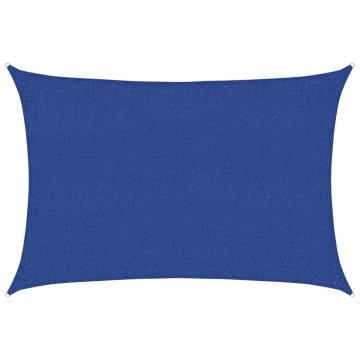 Vidaxl Senčno jadro 160 g/m² modro 2x3 m HDPE