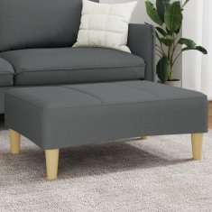 Vidaxl Stolček za noge temno siv 77x55x31 cm blago