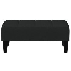 Vidaxl Stolček za noge črn 77x55x31 cm žamet