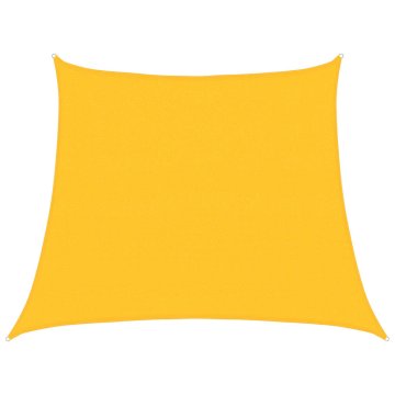Vidaxl Senčno jadro 160 g/m² rumeno 3/4x3 m HDPE