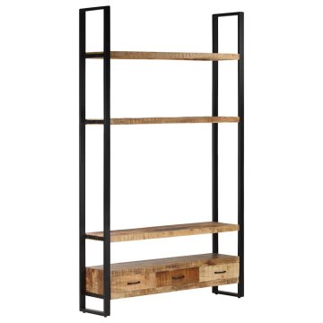 Vidaxl Knjižna omara 118x30x200 cm trden robusten mangov les