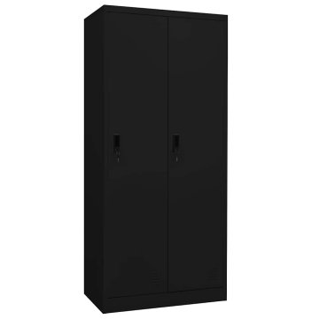 Vidaxl Garderobna omara 80x50x180 cm jeklo