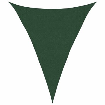 Vidaxl Senčno jadro 160 g/m² temno zeleno 3x4x4 m HDPE
