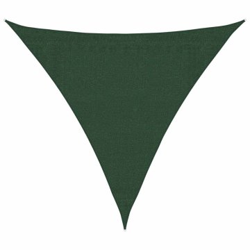 Vidaxl Senčno jadro 160 g/m² temno zeleno 3,6x3,6x3,6 m HDPE