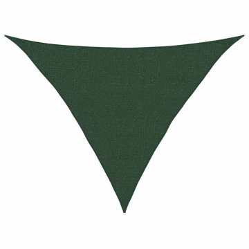 Vidaxl Senčno jadro 160 g/m² temno zeleno 2,5x2,5x3,5 m HDPE
