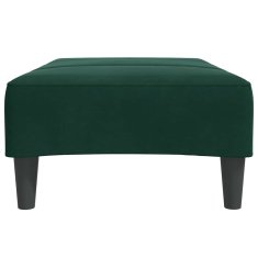 Vidaxl Stolček za noge temno zelen 77x55x31 cm žamet