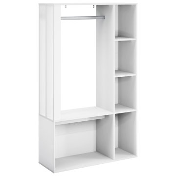 Vidaxl Garderobna omara za hodnik Bela 91 x 32 x 150,5 cm