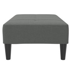 Vidaxl Stolček za noge temno siv 77x55x31 cm blago