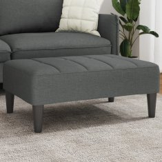 Vidaxl Stolček za noge temno siv 77x55x31 cm blago
