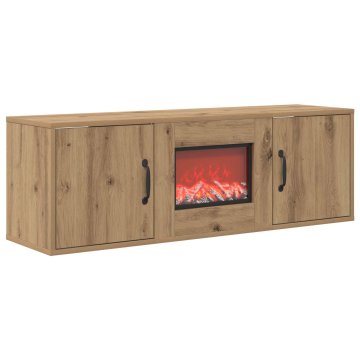 Vidaxl Električni kamin Artisan hrast 110 x 30 x 36,5 cm