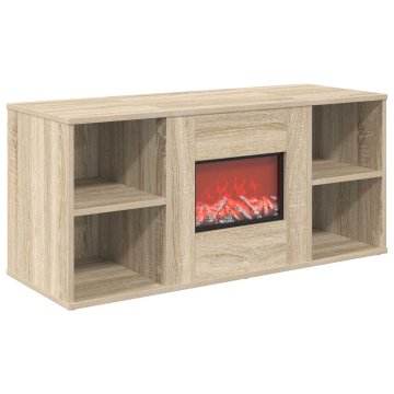 Vidaxl Električni kamin Sonoma 100 x 37 x 45,5 cm Inženirski les