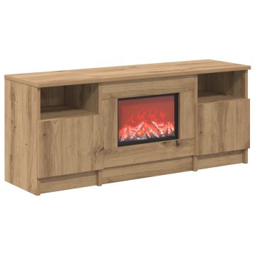 Vidaxl Električni kamin Artisan hrast 98 x 28,5 x 40,5 cm