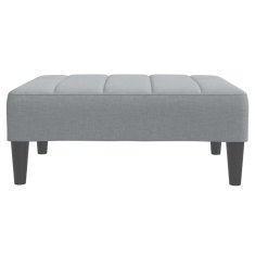 Vidaxl Stolček za noge svetlo siv 77x55x31 cm blago
