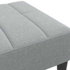 Vidaxl Stolček za noge svetlo siv 77x55x31 cm blago