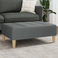 Vidaxl Stolček za noge temno siv 77x55x31 cm blago