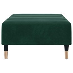 Vidaxl Stolček za noge temno zelen 77x55x31 cm žamet