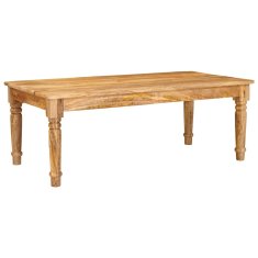 Vidaxl Klubska miza Rjava 110 x 55 x 40 cm Masiven les manga