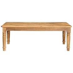 Vidaxl Klubska miza Rjava 110 x 55 x 40 cm Masiven les manga