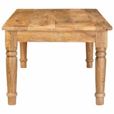 Vidaxl Klubska miza Rjava 110 x 55 x 40 cm Masiven les manga