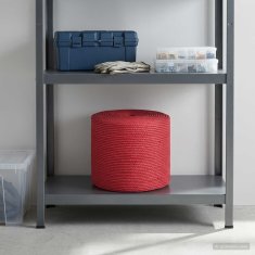 Vidaxl Vrv iz jute 14 mm Rdeča 100% Tossa jute