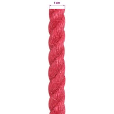 Vidaxl Vrv iz jute 10 mm Rdeča 100% Tossa jute