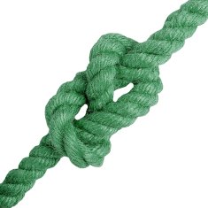 Vidaxl Vrv iz jute 12 mm Zelena 100% Tossa jute