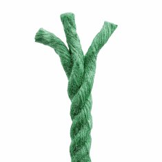 Vidaxl Vrv iz jute 12 mm Zelena 100% Tossa jute