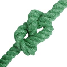 Vidaxl Vrv iz jute 14 mm Zelena 100% Tossa jute