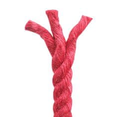Vidaxl Vrv iz jute 12 mm Rdeča 100% Tossa jute