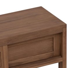 Vidaxl TV omarica 110 x 30 x 30 cm Trden tikov les Naravna