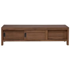 Vidaxl TV omarica 110 x 30 x 30 cm Trden tikov les Naravna