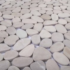 Vidaxl Pebble ploščice Taupe 30 x 30 cm Rečni prod