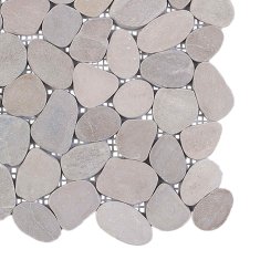 Vidaxl Pebble ploščice Taupe 30 x 30 cm Rečni prod