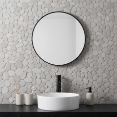 Vidaxl Pebble ploščice Taupe 30 x 30 cm Rečni prod