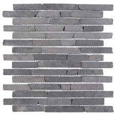Vidaxl Mozaik ploščice Siva 30 x 30 cm Marmor