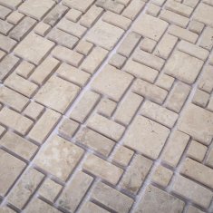 Vidaxl Mozaik ploščice Krem 30 x 30 cm Marmor