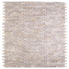 Vidaxl Mozaik ploščice Krem 30 x 30 cm Marmor