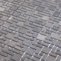 Vidaxl Mozaik ploščice Siva 30 x 30 cm Marmor