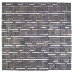 Vidaxl Mozaik ploščice Siva 30 x 30 cm Marmor