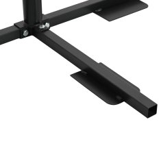 Vidaxl Okvir osnove za polovični dežnik Črna Jeklo for 32-38 mm Pole