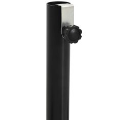 Vidaxl Okvir osnove za polovični dežnik Črna Jeklo for 32-38 mm Pole