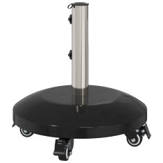 Vidaxl Osnovna granitna osnova s kolesi za palice premera 40-50 mm