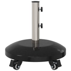 Vidaxl Osnovna granitna osnova s kolesi za palice premera 40-50 mm