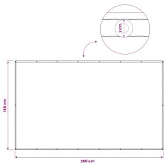 Vidaxl Zaslon za zasebnost na balkonu 180 x 300 cm Blago s PU prevleko