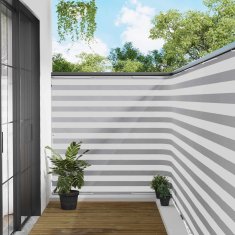 Vidaxl Zaslon za zasebnost na balkonu 150 x 200 cm Blago s PU prevleko
