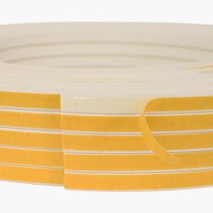 Vidaxl Samolepilni tesnilni trak za okna 8 x 2 mm 12 m Bela EPDM pena