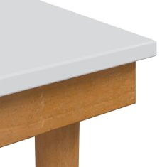 Vidaxl Stol za toaletno mizico FAUSKE Bela 40 x 33 x 45 cm