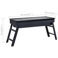 Vidaxl Prenosni žar za kampiranje 60x22,5x33 cm